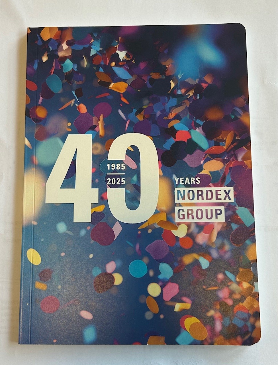 40 Jahre Nordex Group Notizheft